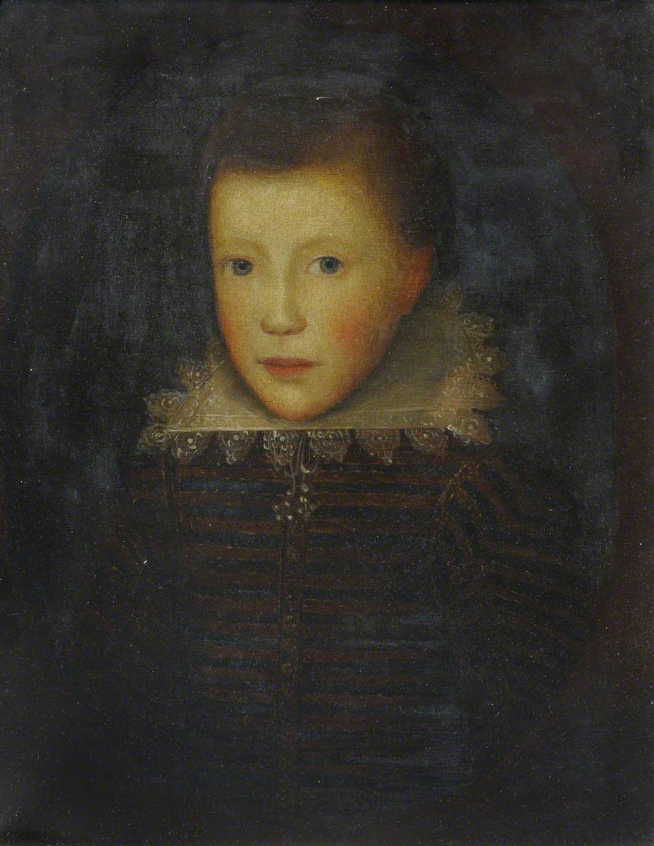 John Milton (1608–1674), Poet (copy after Cornelis Janssens van Ceulen)